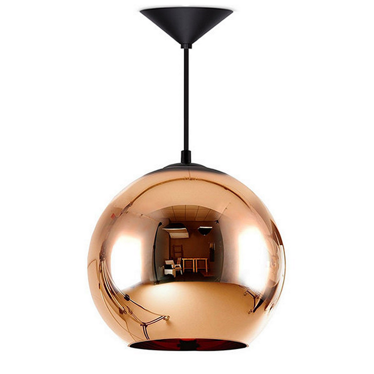 Светильник подвесной Copper Shade D45 в стиле Tom Dixon