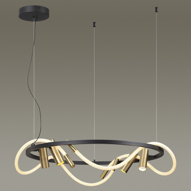 Люстра подвесная Tracer Bar  D90 Gold