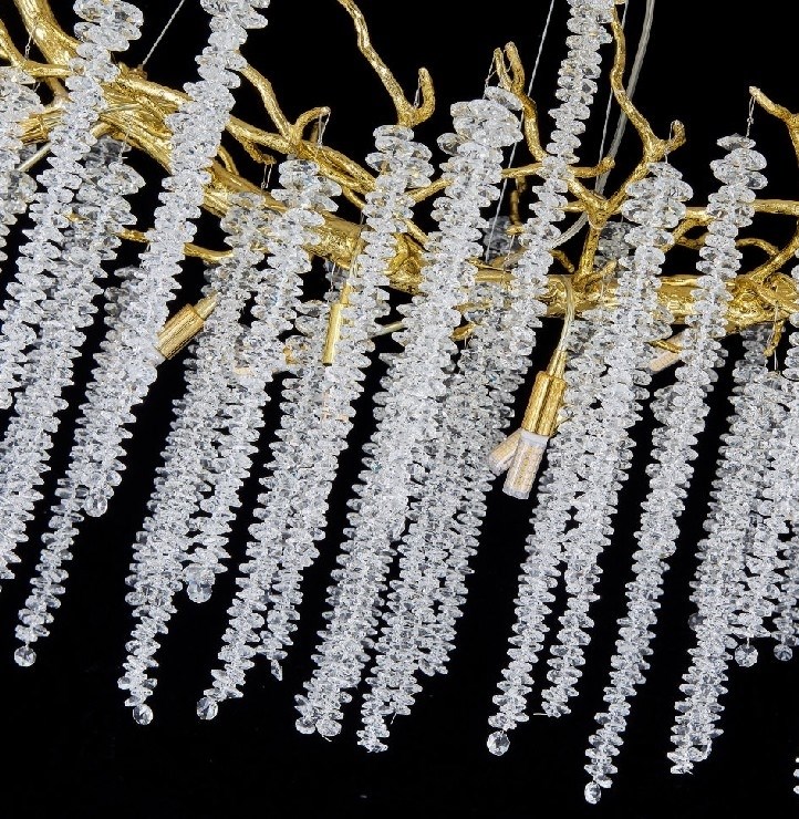 Люстра Sinfonia di Luce Gold Oval L 140 см