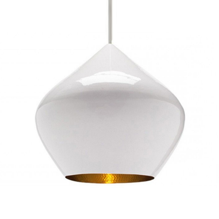Светильник Beat Light Stout White D30 см / H28 см Белый в стиле Tom Dixon