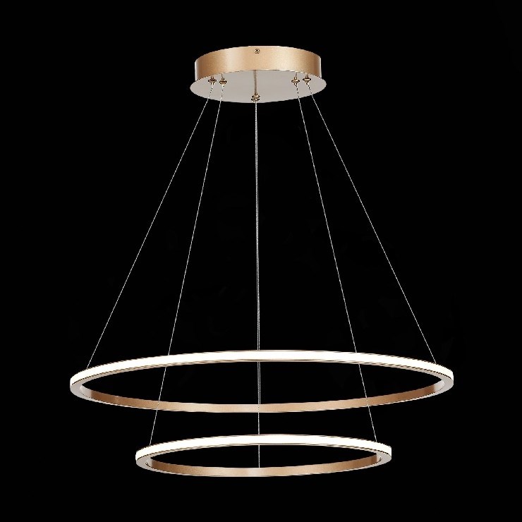 Светильник подвесной Function Gold D60 + D40 4000К (светит наружу)