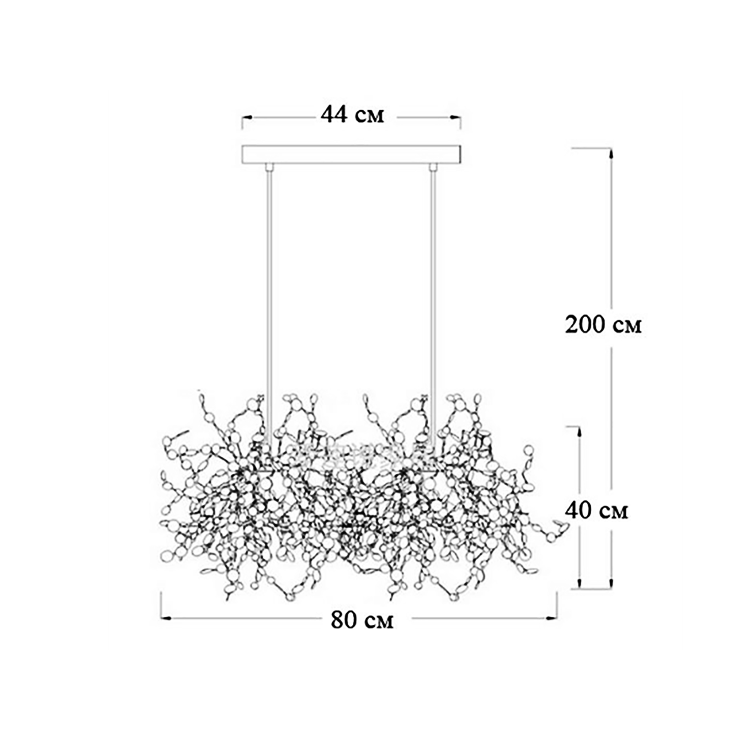 Люстра Argent L80 Gold в стиле Terzani