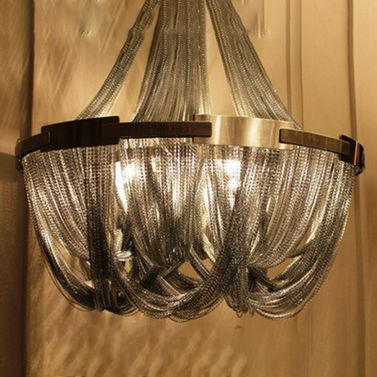 Люстра подвесная  Soscic D100 серебряный