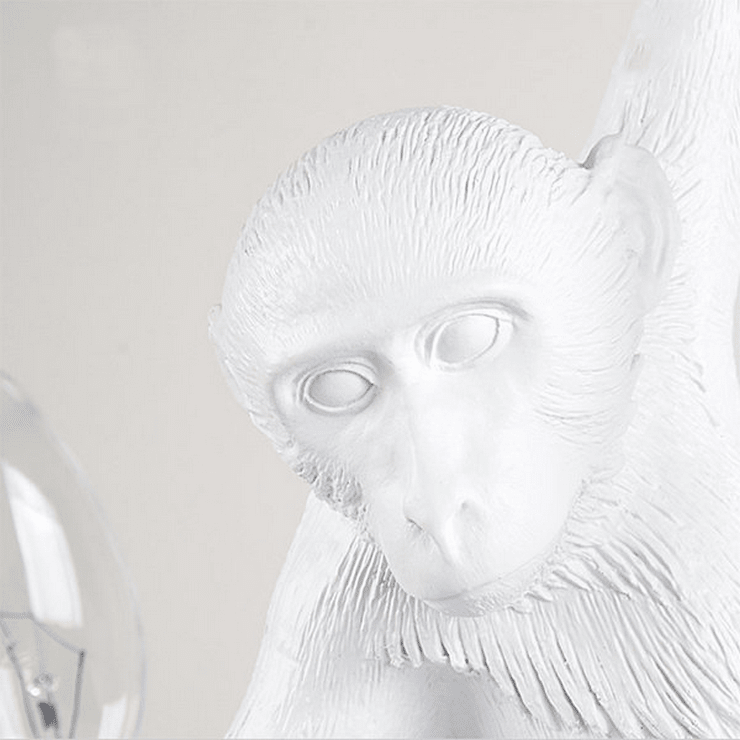 Светильник Monkey Обезьяна с Лампой White левая в стиле Seletti