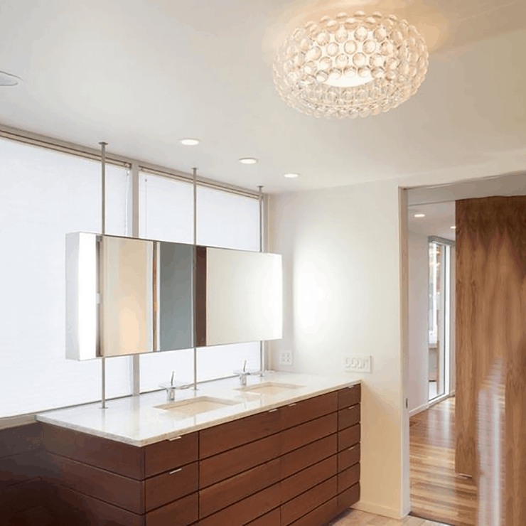 Люстра  потолочная Caboche Clear D35 в стиле Foscarini