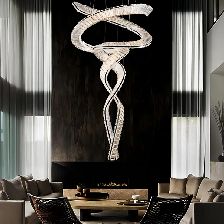 Люстра подвесная Bertolda spiral Gold D100