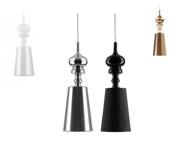 Светильник Josephine One  Диаметр 18 см / Высота 56 см Cеребряный