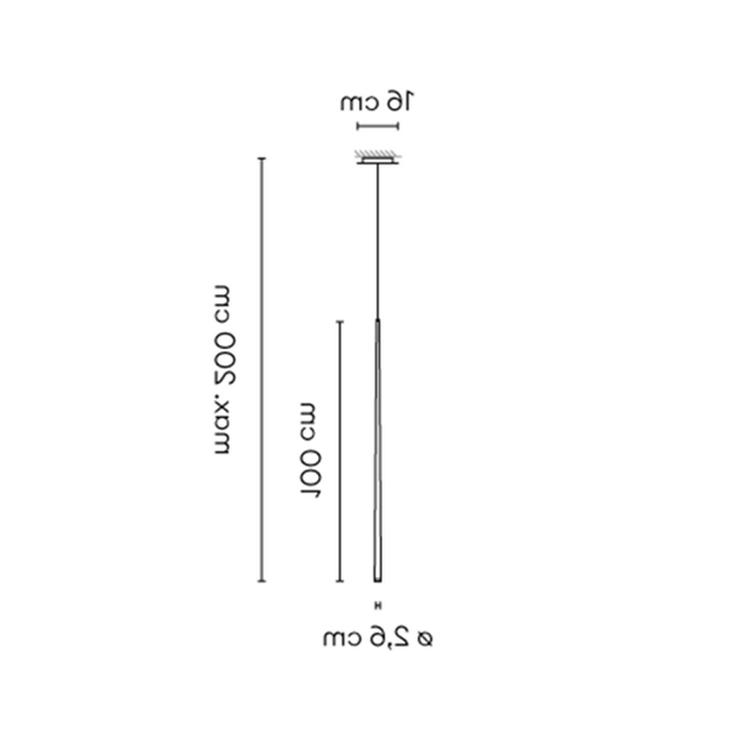 Светильник Slim 1 White в стиле Vibia