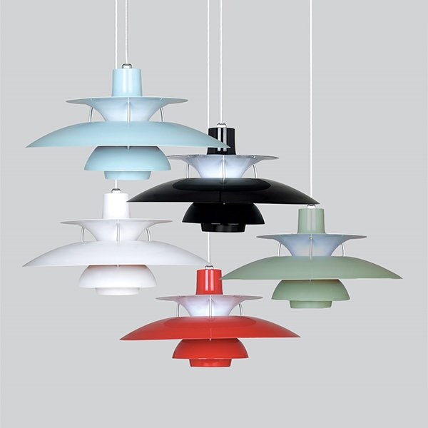 Люстра PH 5 & PH 50 Черный в стиле Louis Poulsen