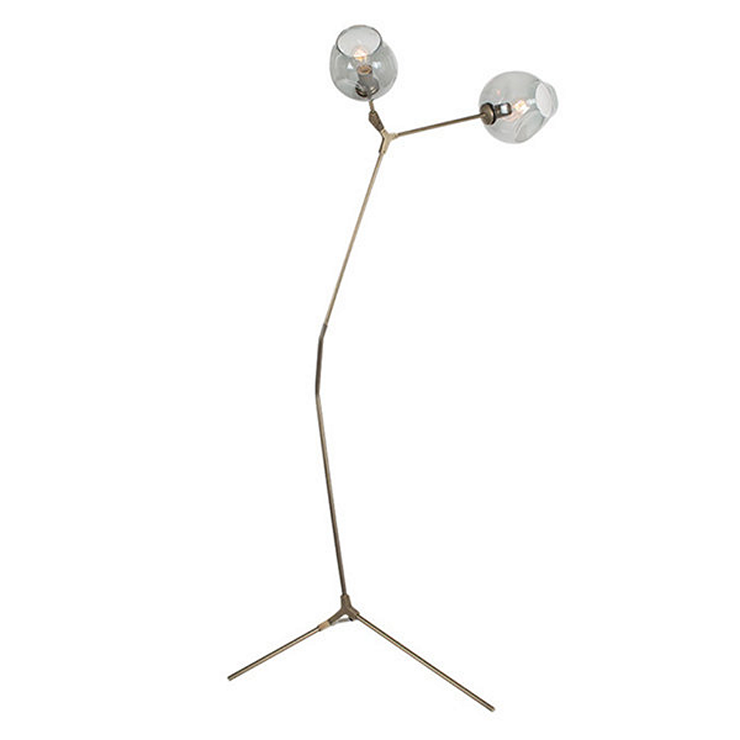 Торшер Branching Bubbles Floor Gold в стиле Lindsey Adelman