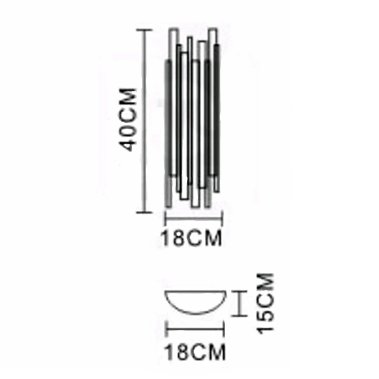 Бра Brubeck Wall Латунь в стиле Delightful