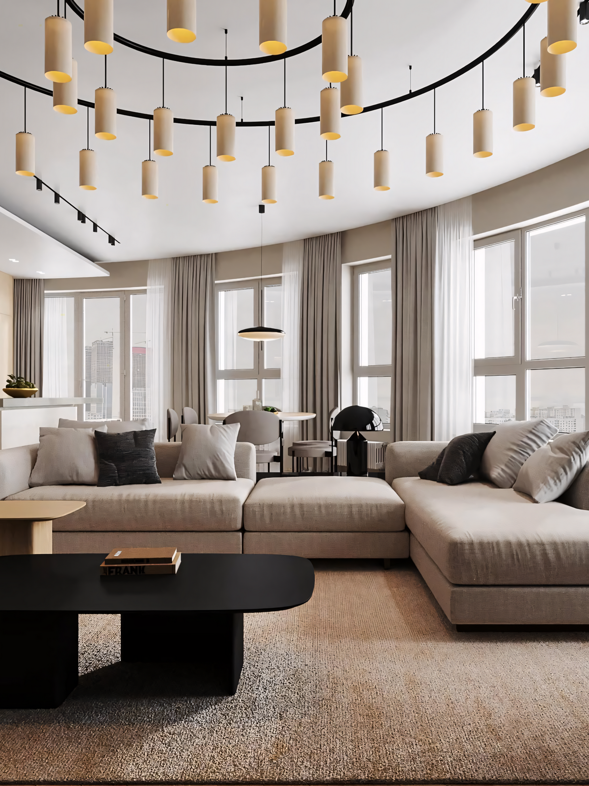 Люстра по индивидуальному проекту Частные апартаменты Екатеринбург - фото 2