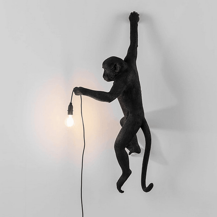 Бра Monkey Wall Lamp Black правая в стиле Seletti