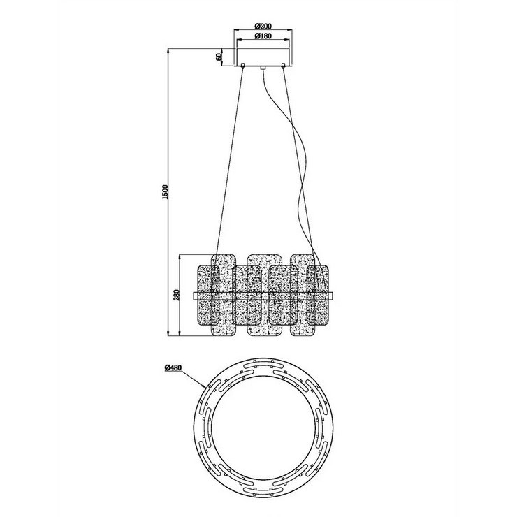 Люстра Dea D48 Gold