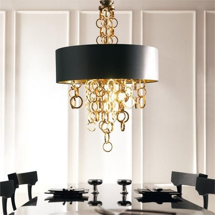 Люстра Sigma L2 7128/60  D60 см  Черный + Золотой