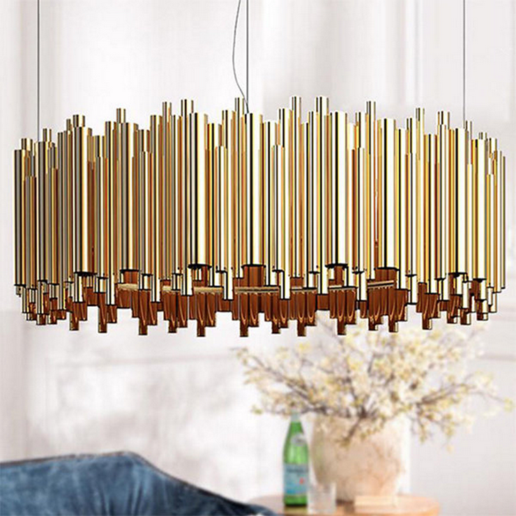 Люстра подвесная Brubeck D80 Gold в стиле Delightful