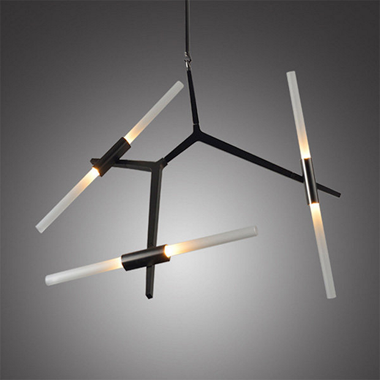 Люстра Agnes 6 Black в стиле Lindsey Adelman