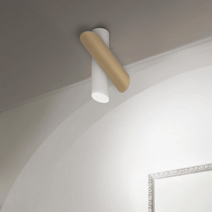 Светильник Tubes Large Ceiling White-Gold в стиле Nemo