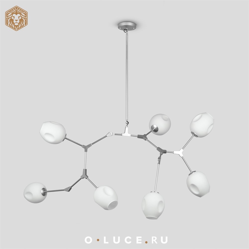 Люстра Branching Bubbles 7 Nickel в стиле Lindsey Adelman