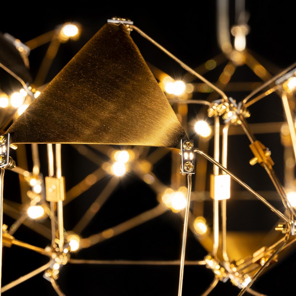 Люстра Bjork small круглая со вставками (сегмент 20*20 см)