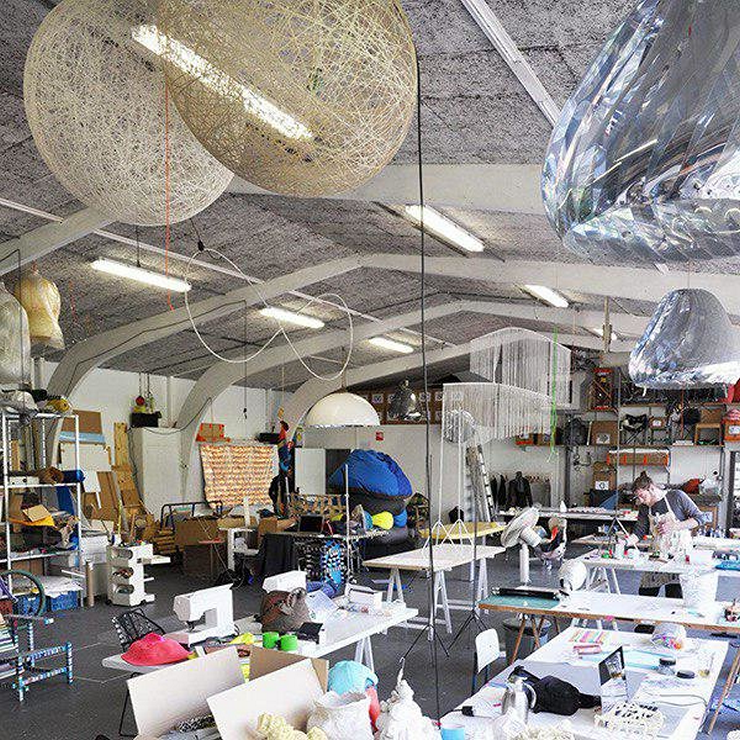 Люстра Random Linen D80 в стиле Moooi