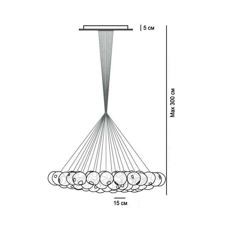 Люстра  28.61 Round Pendant Chandelier в стиле Bocci