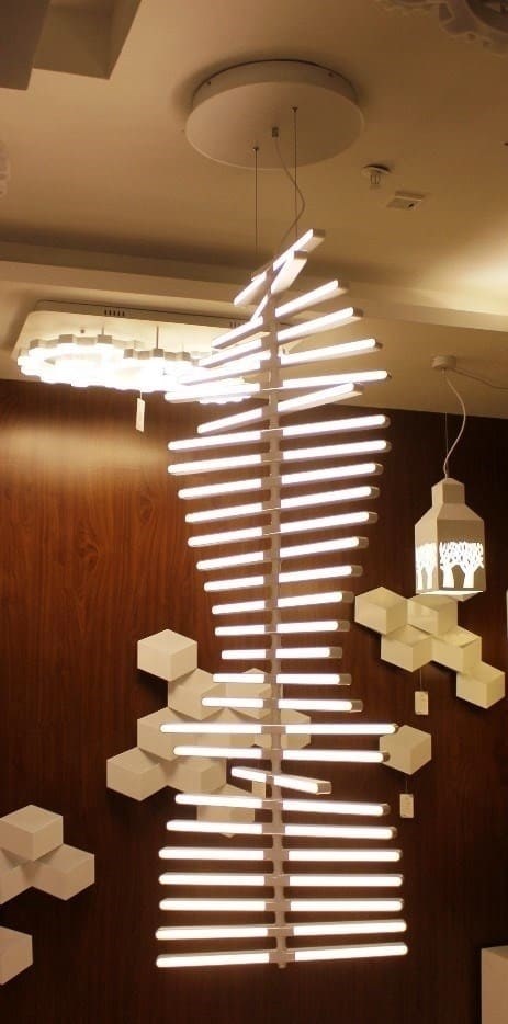 Люстра Rhythm Vertical  White 239 в стиле Vibia