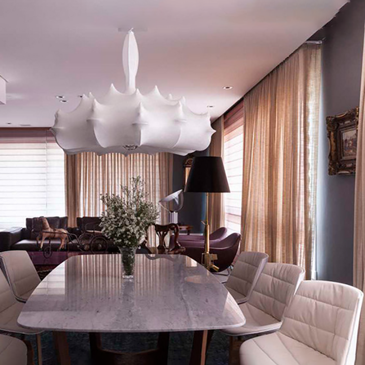 Люстра Zeppelin  Диаметр 80 см / Высота 62 см в стиле Flos