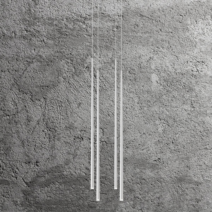 Люстра Slim 4 White Square в стиле Vibia