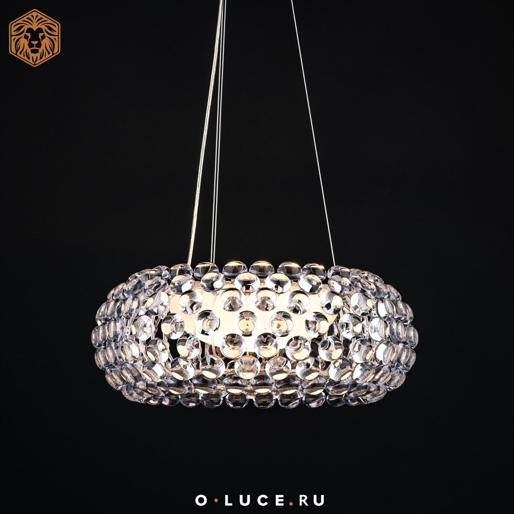 Люстра подвесная Caboche Clear D35 в стиле Foscarini