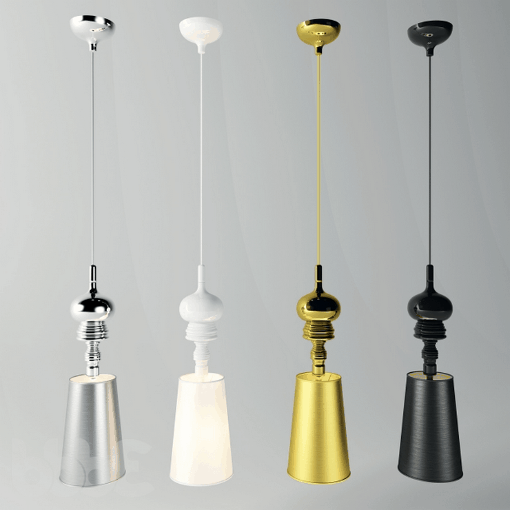 Светильник Josephine One  Диаметр 18 см / Высота 56 см Cеребряный