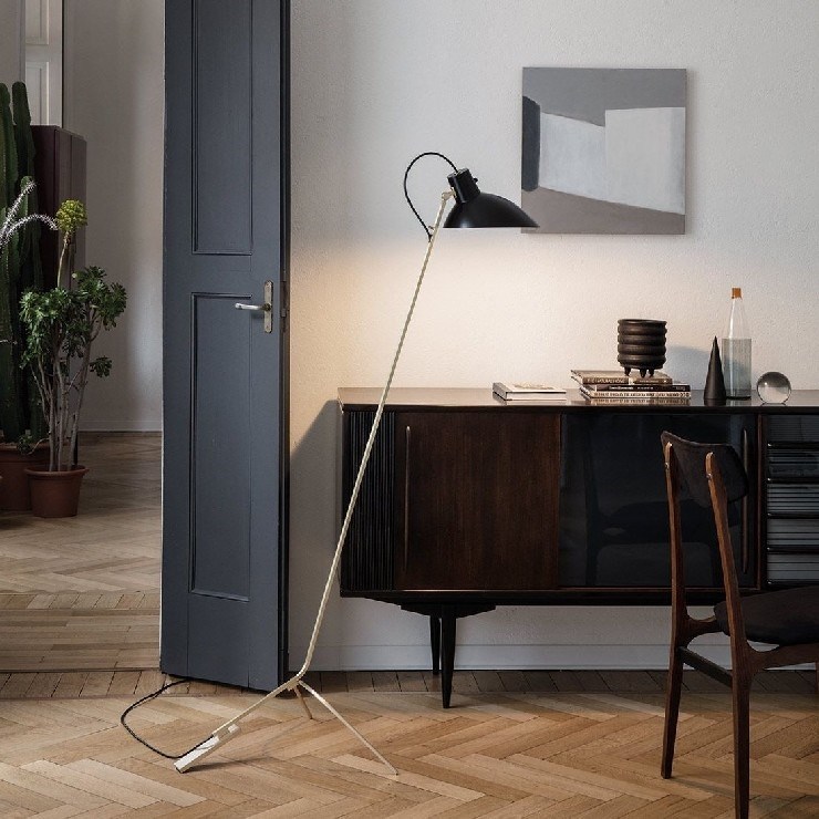 Торшер VV Cinquanta Black Gold в стиле Astep