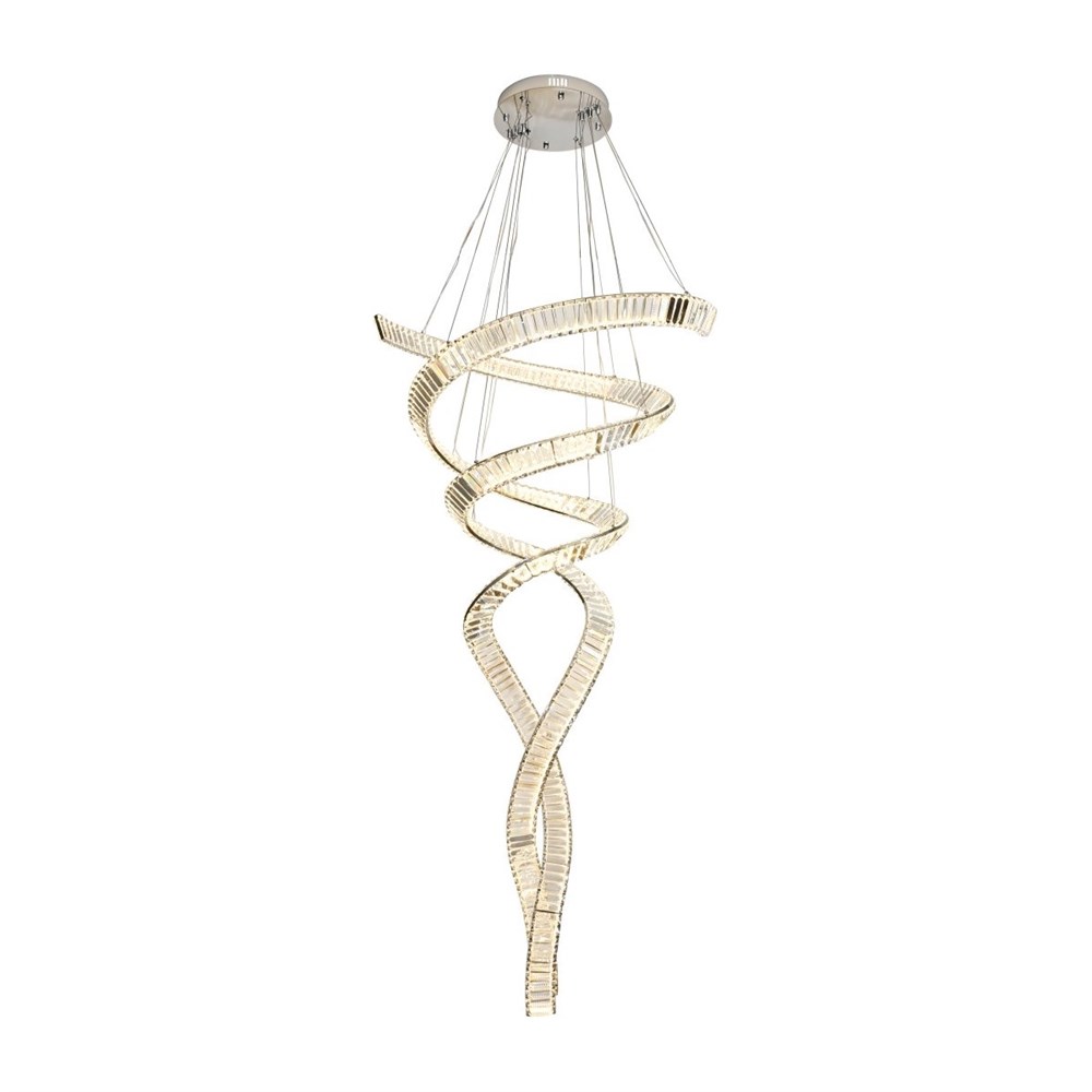 Люстра подвесная Bertolda spiral Silver D100