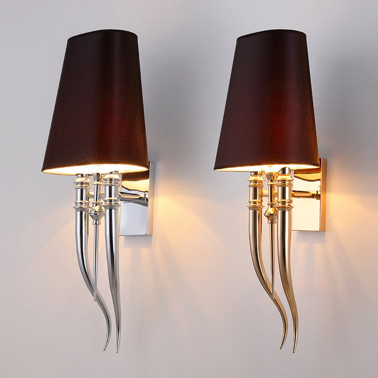 Бра Brunilde чёрный хром H104 см в стиле Ipe Cavalli