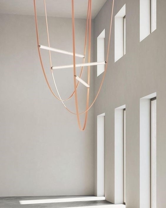 Люстра подвесная Wireline Double M+L в стиле Flos