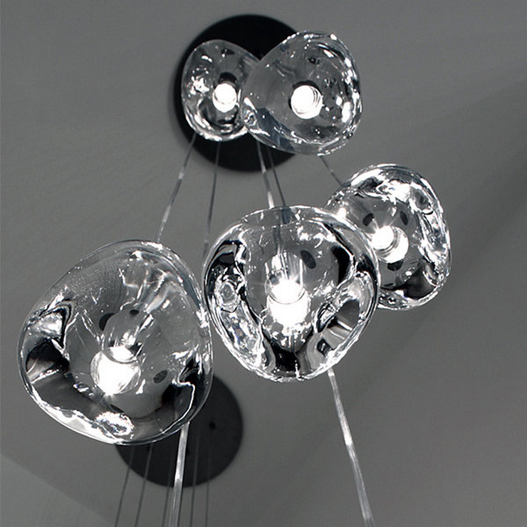 Светильник подвесной Mizu 5 Five Pendant Chandelier в стиле Terzani