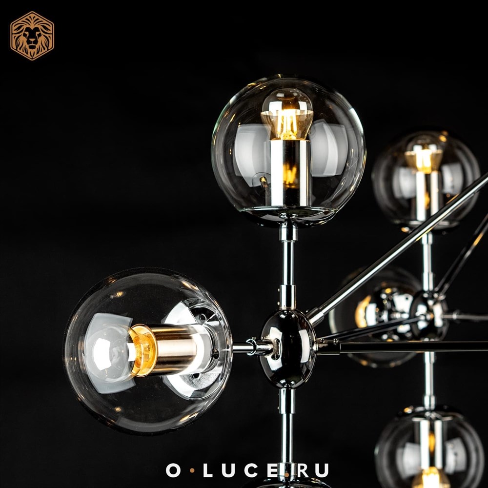 Люстра Modo Chandelier 10 Chrome в стиле Roll&Hill