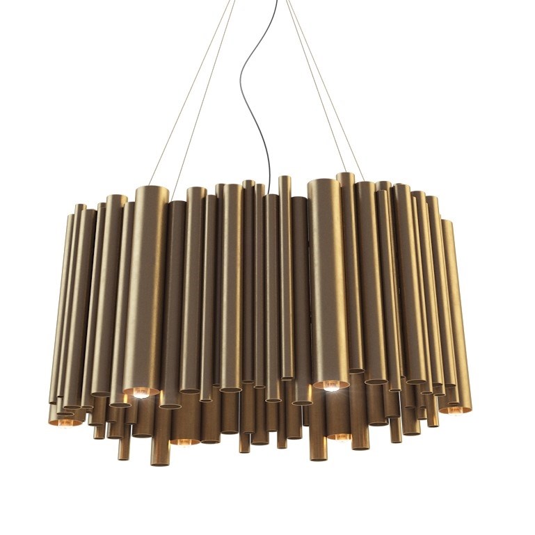 Люстра подвесная Brubeck D60 Латунь