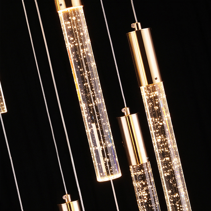 Каскадная люстра Ice gold