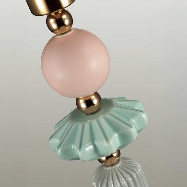 Лампа настольная Caramelle Pink/Green/Gray