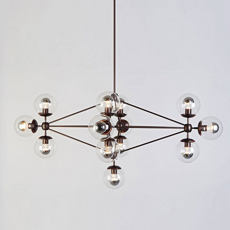 Люстра Modo Chandelier 13 Globes в стиле Roll&Hill