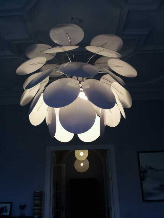 Люстра Discoco  Диаметр 55 см Белый