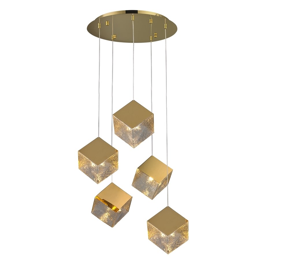 Люстра Pyrite 5 Pendant chandelier Chrome