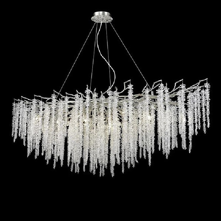 Люстра Sinfonia di Luce Silver Long  L 160 см