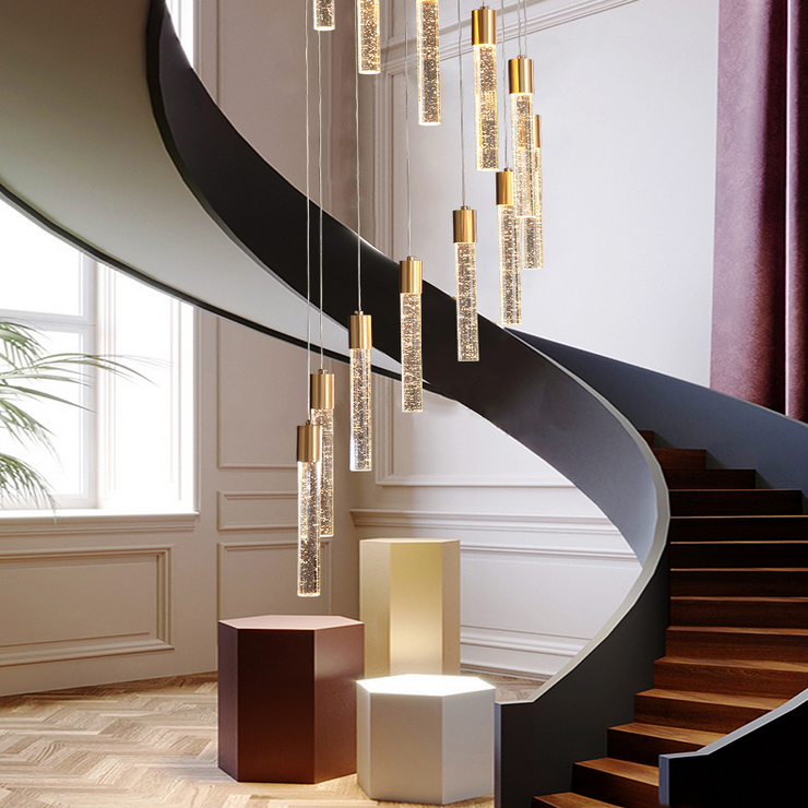 Каскадная люстра Ice gold