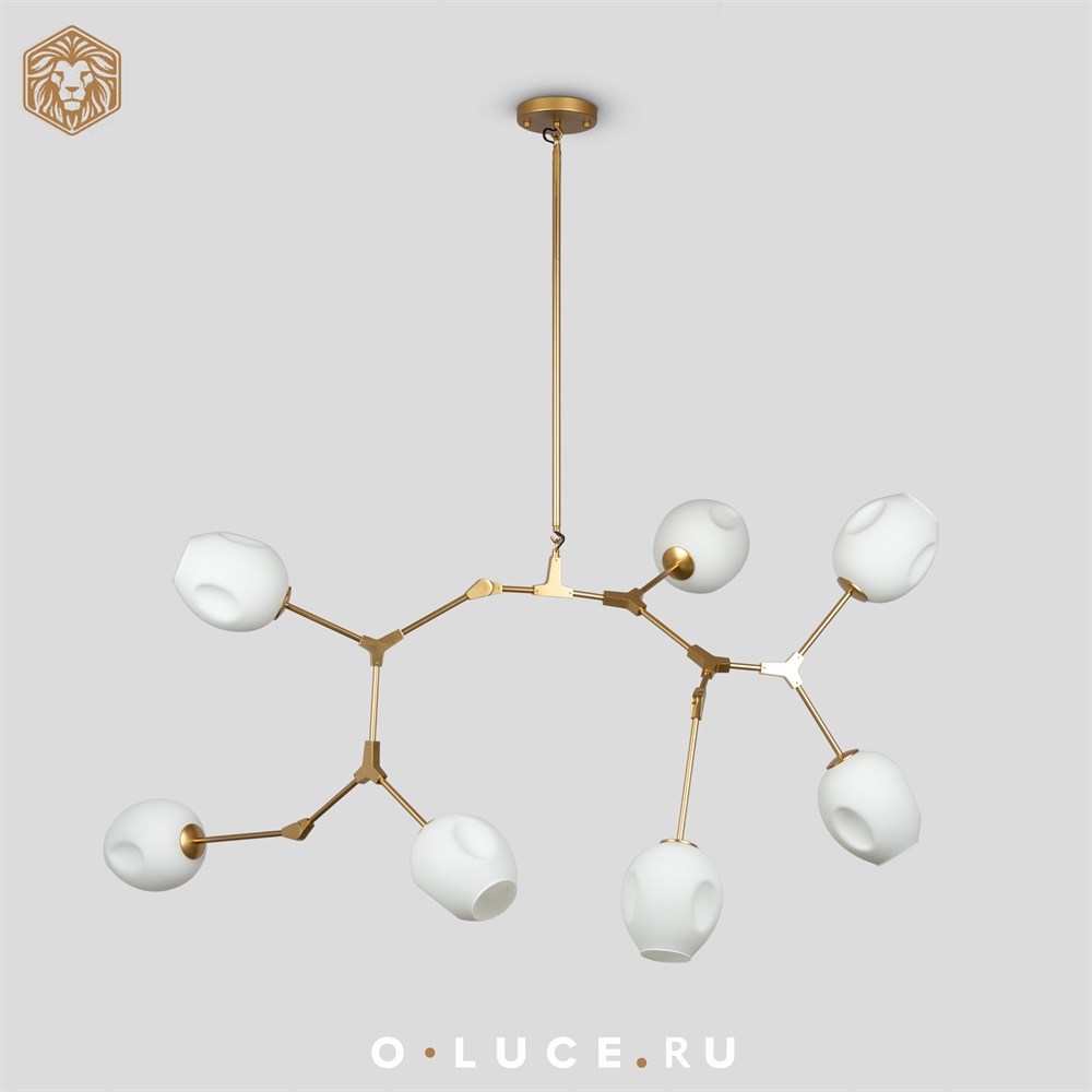 Люстра Branching Bubbles 7 Gold в стиле Lindsey Adelman