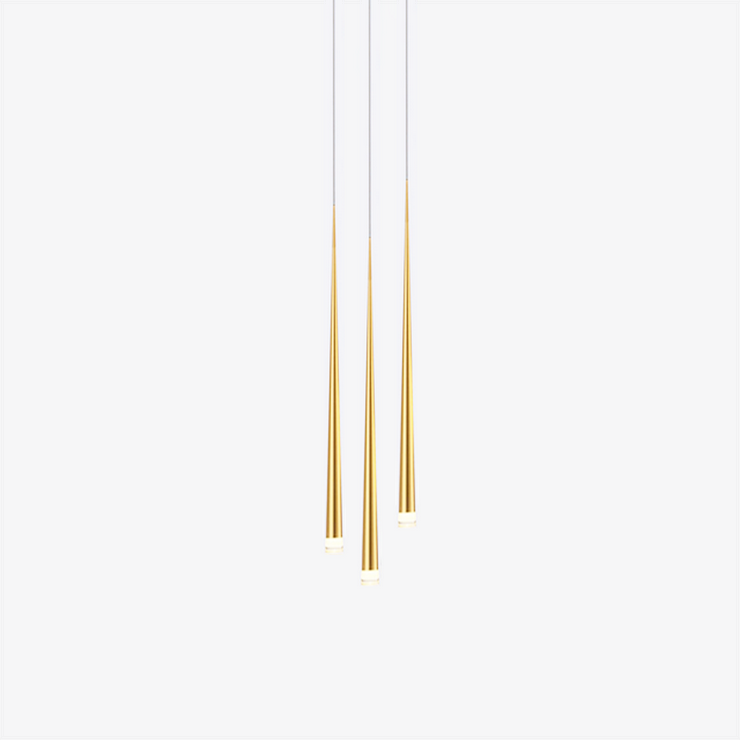 Люстра Slim 3 Gold в стиле Vibia