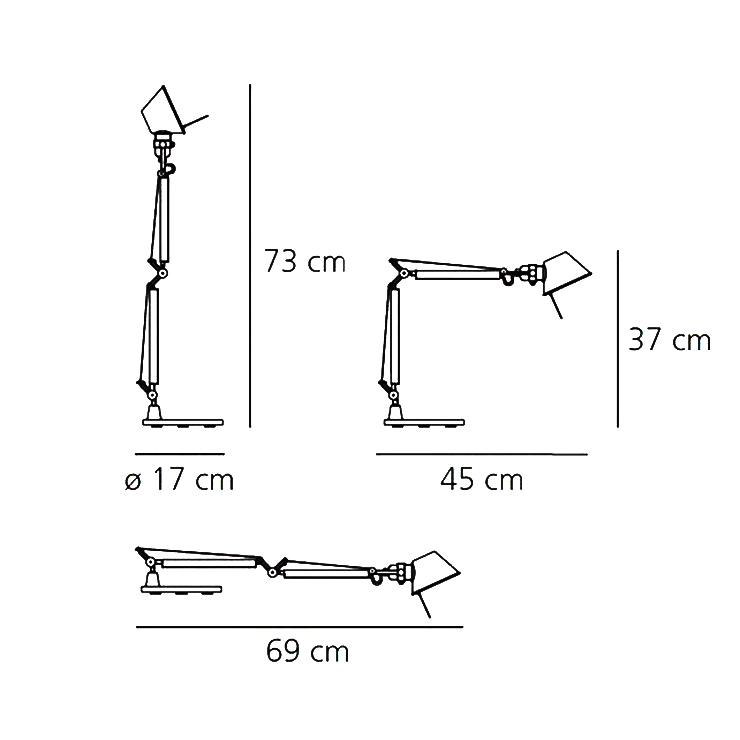 Лампа настольная Tolomeo Micro в стиле Artemide