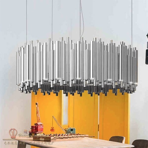 Люстра подвесная Brubeck D80 Chrome в стиле Delightful