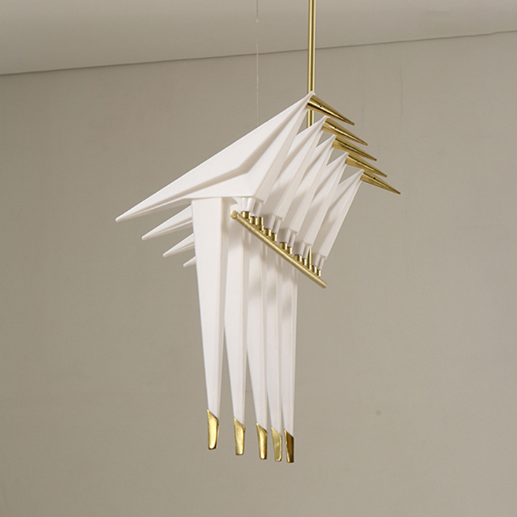 Люстра на штанге  Perch Light Branch Line 5 в стиле Moooi